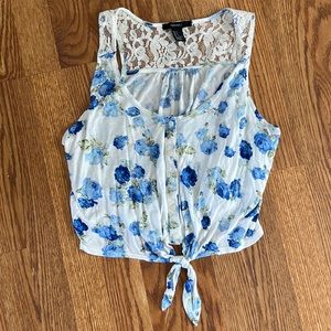 Forever 21 Floral Crop Top